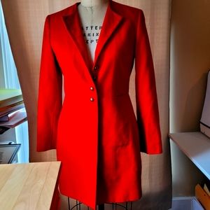 Vintage Bright Orange pea coat